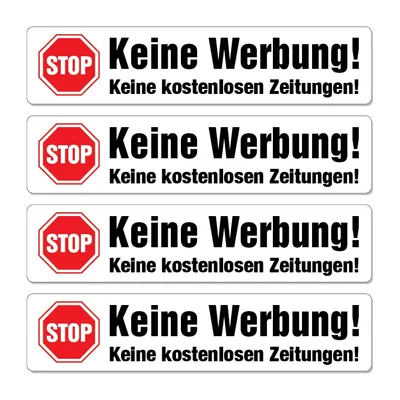 16 Keine Werbung Einleger Karton 58x13mm u.a.für Renz Briefkästen, nicht klebend