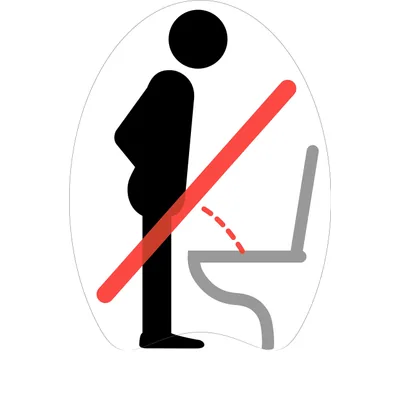 immi 2x2St - 2 Bitte im Sitzen pinkeln WC Deckel u. 2 Hände waschen Hygiene Aufkleber