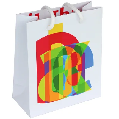 immi 5 Geschenktüten, Alternative für Geschenkpapier (Danke in großen Buchstaben)
