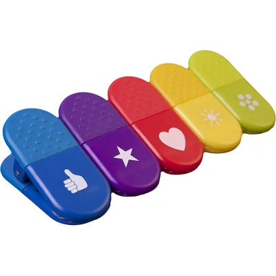 immi 5 Küchen Tütenklammern BZW. Magnet-Clips in Allen 5 Farben/Danke-Zeichen
