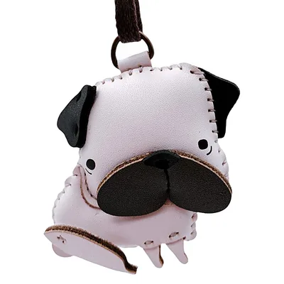 immi Anhänger Mops Hund Taschenanhänger, liebevoll handgefertigt