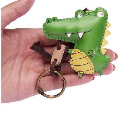 immi Anhänger Taschenanhänger, liebevoll handgefertigt (Krokodil/Aligator)