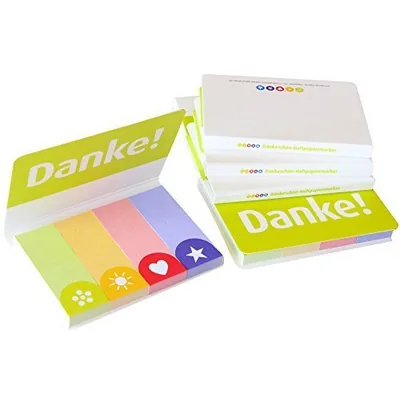 immi Dankeschön Indexstreifen, Seiten markieren m. Haftstreifen Kleines Geschenk