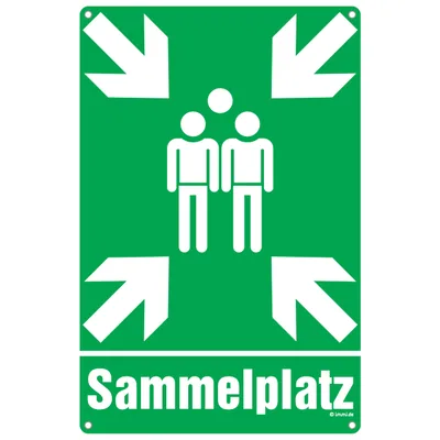 immi Hinweis Schild (Neues Design) (Sammelplatz)