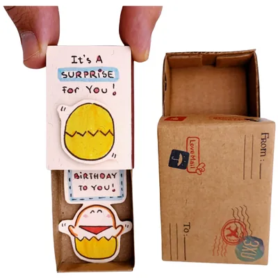immi Mini Überraschung, kleines Geschenk in der Box (Geburtstag/Überraschungsei)