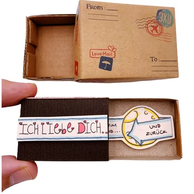 immi Mini Überraschung, kleines Geschenk in der Box (Liebe/Zum Mond und zurück)