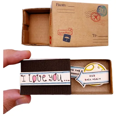 immi Mini Überraschung, kleines Geschenk in der Box (Love/Moon and back)