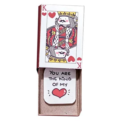 immi Mini Überraschungs-Geschenk 3XU Grußkarte (King of my heart)