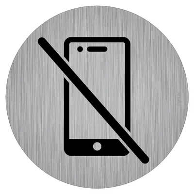 immi Verbots-Zeichen, Handy im Krankenhaus, in Klinik verboten, ohne Handy,95mmØ
