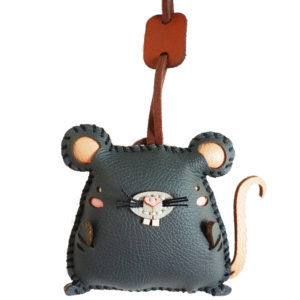 immi Taschenanhänger, liebevoll handgefertigt für Taschen, Koffer, Schlüsselbund (Mouse, Maus) 3XU