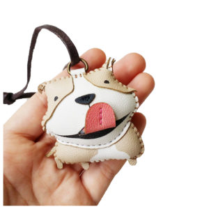 immi Taschenanhänger, liebevoll handgefertigt für Taschen, Koffer, Schlüsselbund (Pit Bull Dog, Hund) 3XU