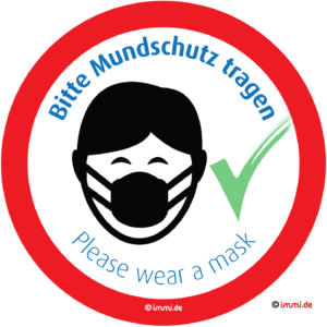 immi Bitte Mundschutz tragen (Maskenpflicht) - Please wear a mask