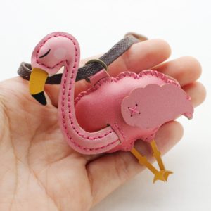 immi Anhänger, Flamingo Taschenanhänger, liebevoll handgefertigt von 3XU